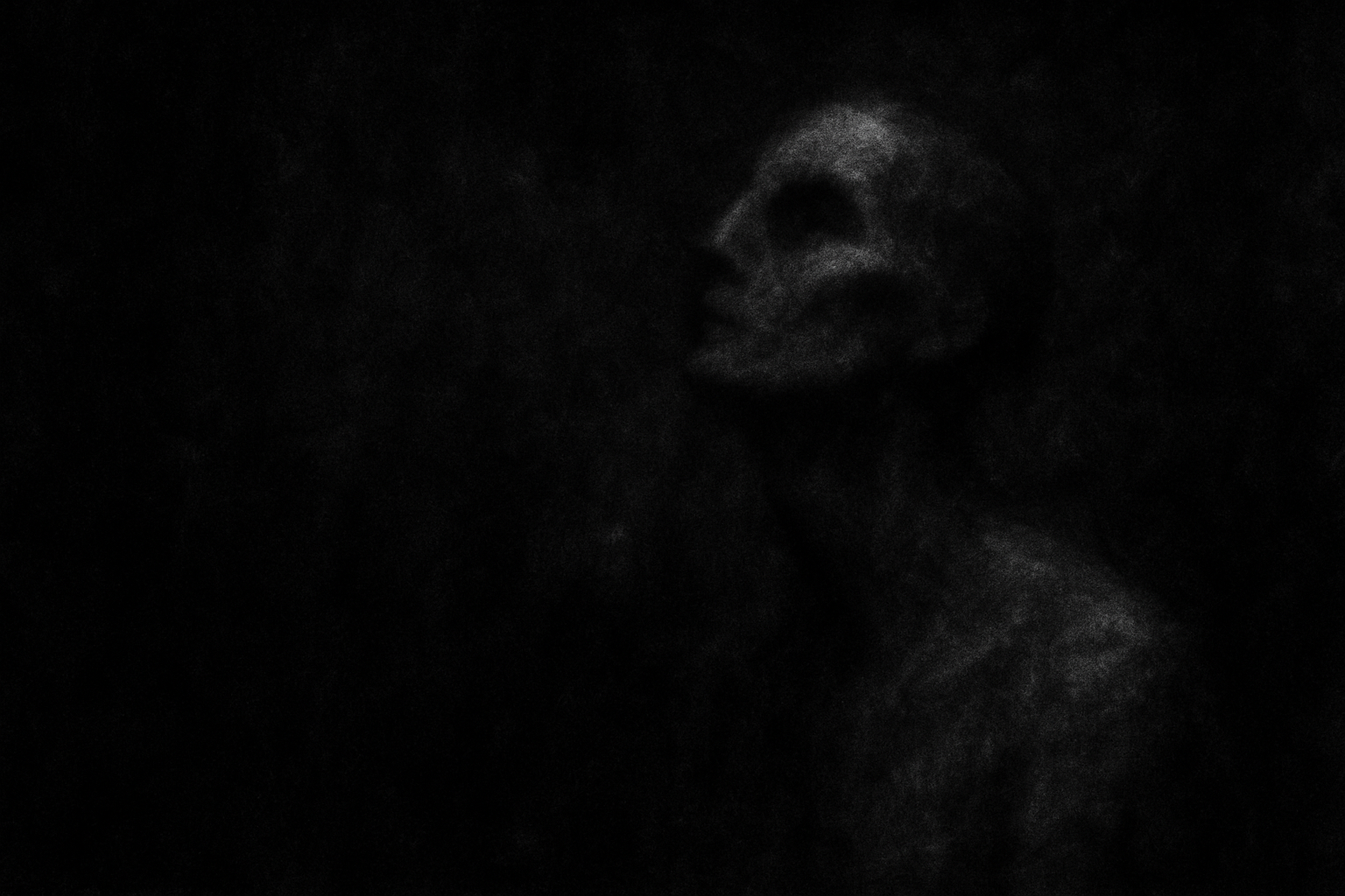 a dark hallway inside a spooky old house